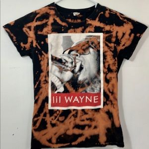 Lil Wayne Womens Size XL T-shirt Black Acid Wash